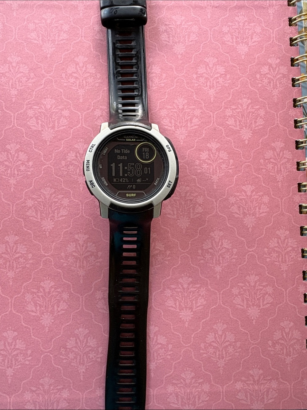 garmin instinct 2 Black Silicone Strap Smartwatch with Silver Bezel